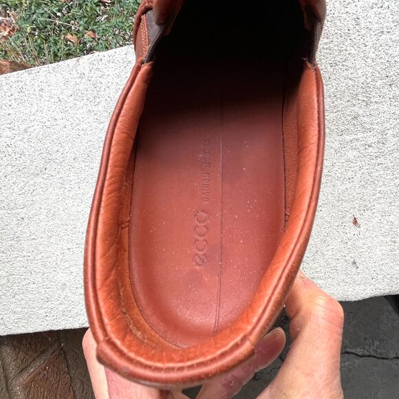 ECCO Soft 7 2.0 Cognac Woven Slip-on Sneaker Shoes 9 40 7 38 2 Mismatch Size - Picture 10 of 10